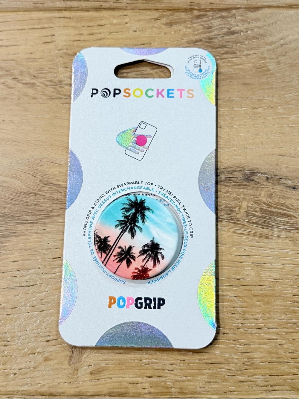 New Popsocket Adhesive Phone Grip, Holder, Phone Stand, Ocean Tropical